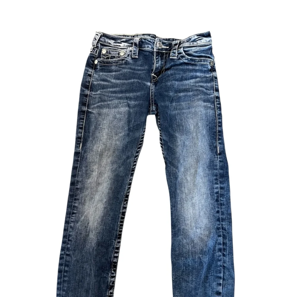 Women's True Religion Blue Skinny Jeans Size 27 - Picture 2 of 10